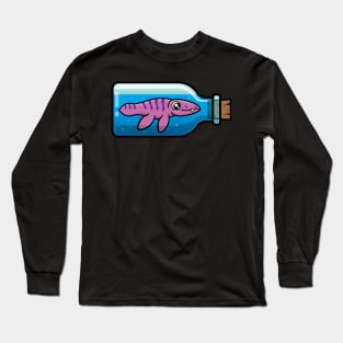 Mosasaurus in a Bottle Long Sleeve T-Shirt